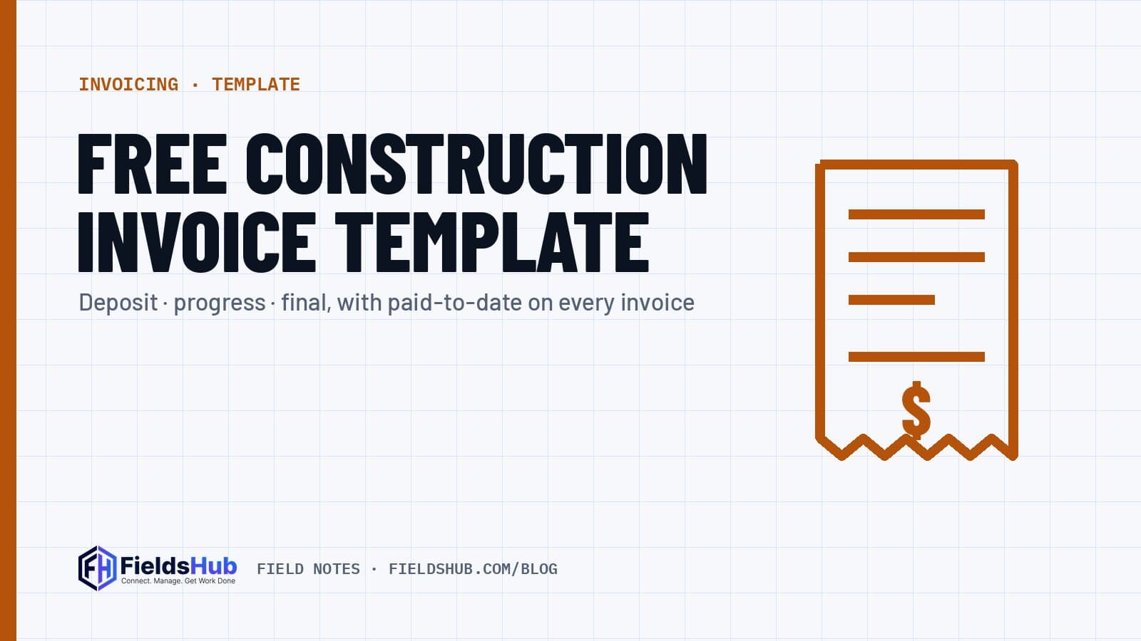 Free Construction Invoice Template: Deposit, Progress and Final Invoices