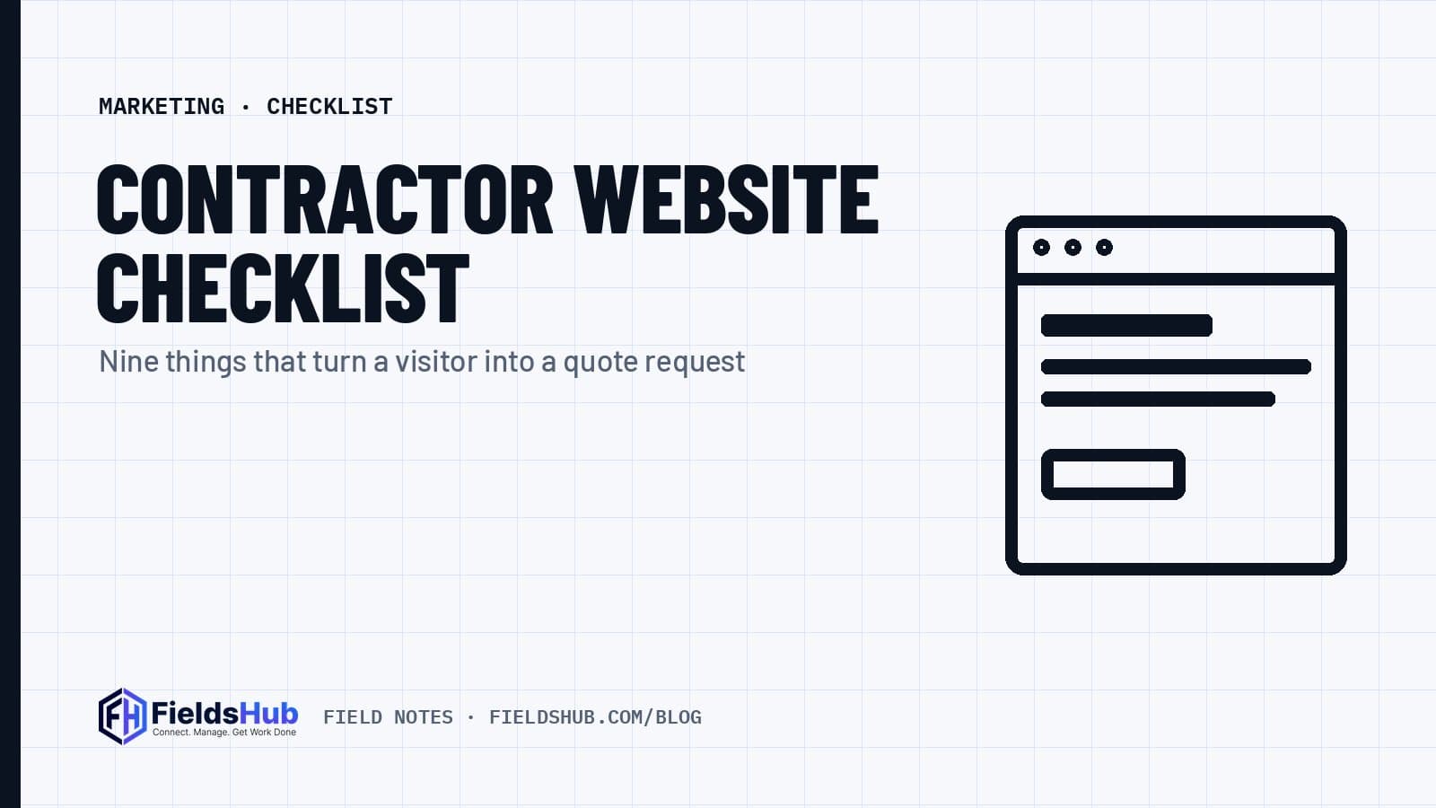 Contractor Website Checklist: 9 Things That Turn Visitors into Quote Requests
