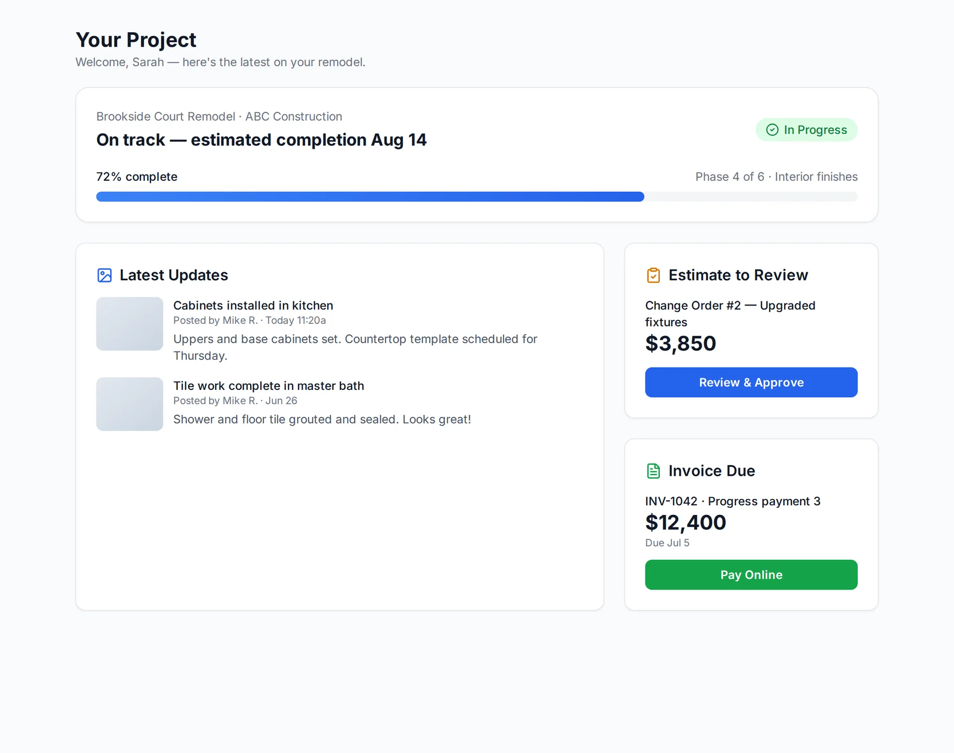 FieldsHub dashboard